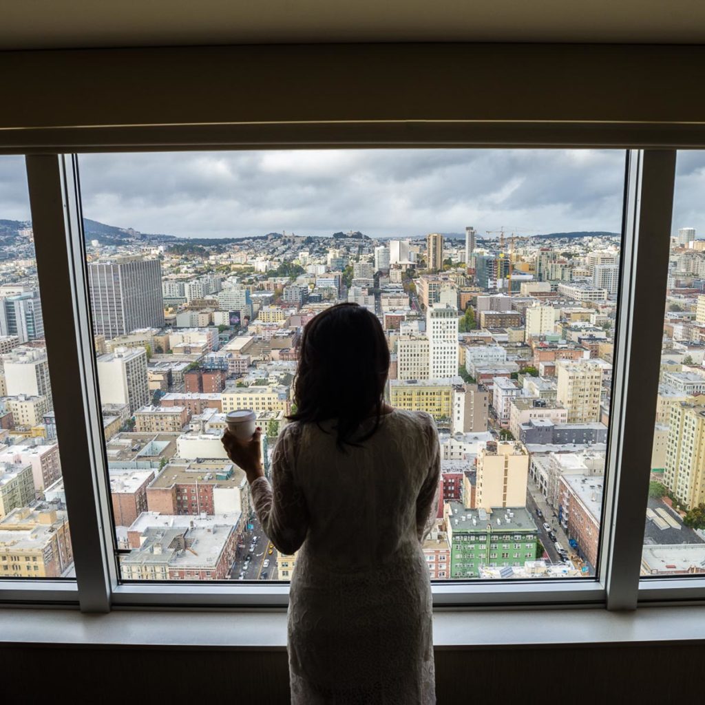 San Francisco city views from Hilton Union Suare