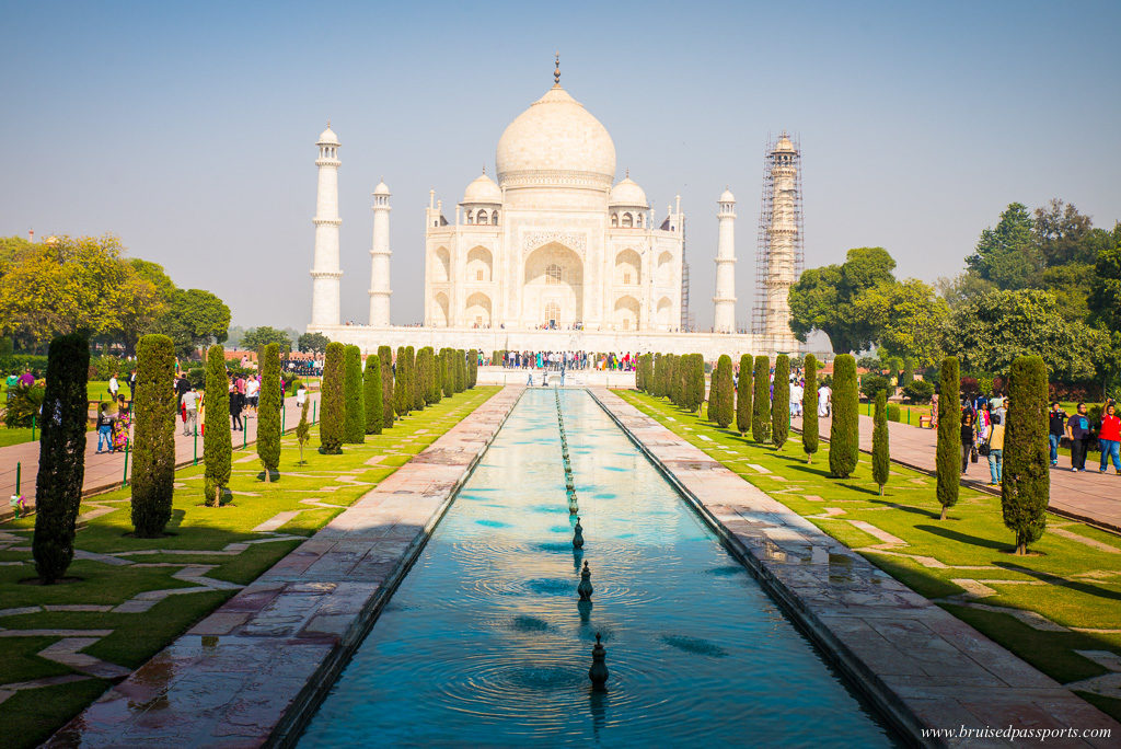 Taj Mahal fountains and gardens