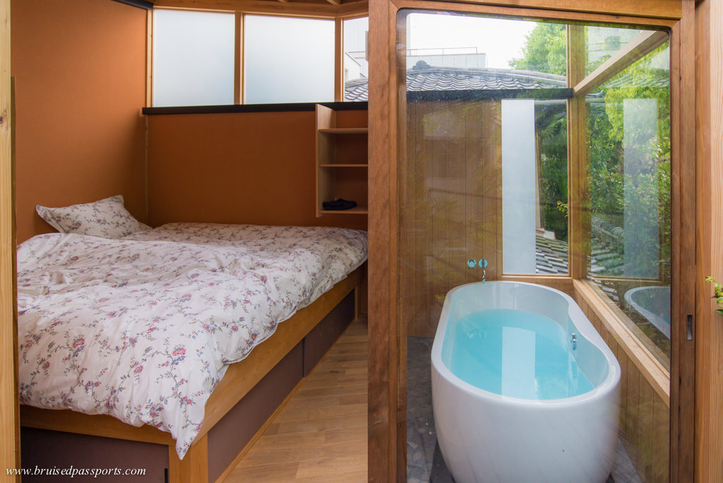 bedroom at Machiya Maya Gion in Kyoto